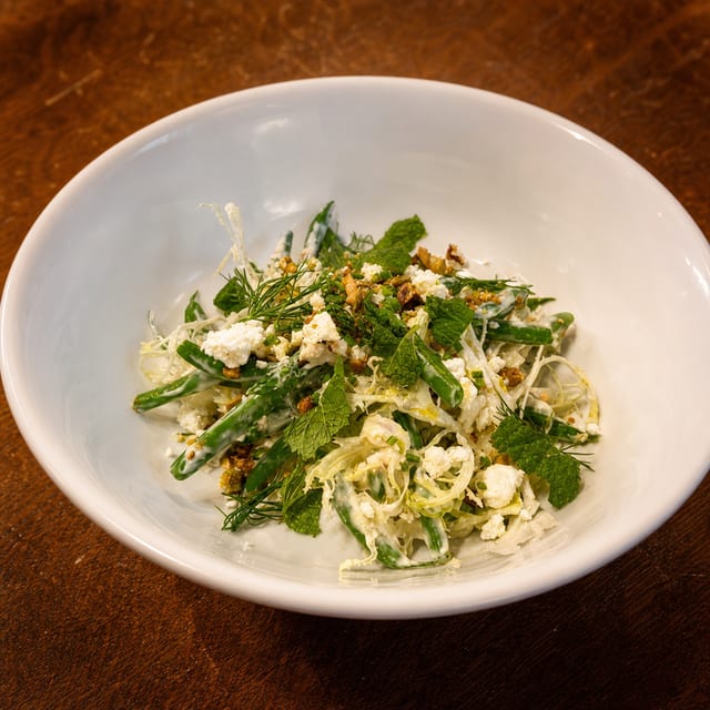 Warm Haricot Vert Salad.