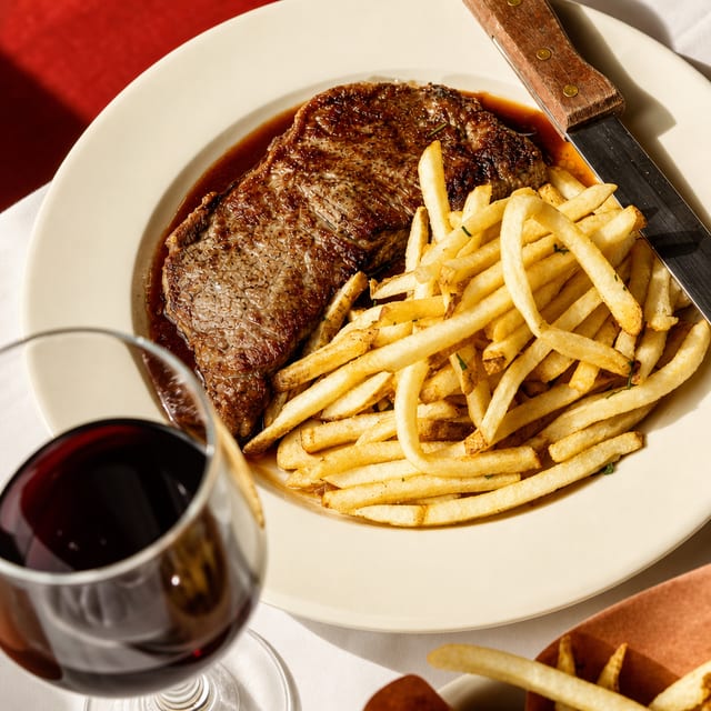 Strip Steak.