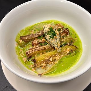 Grilled Leek Vinaigrette